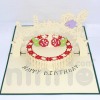 Birthday cake Pop Up Card Handmade Greeting Card