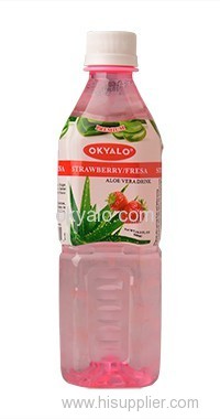 OKYALO Strawberry Aloe Vera Drink Okeyfood