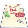 Chicken birthday-3d card-handmade card-Birthday card-pop up card-Greeting card-laser cut-Paper cutting