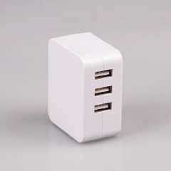 Xinspower WHITE 5V 4.8A 3 USB Port Multifunctional Cheap USB Charger