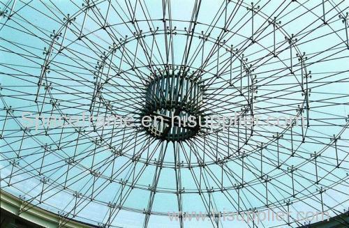Space frame roofing system steel stucture dome