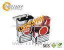 Fashion Tin Boxes With Lids Cigarette Metal Tin Can Pure Color For Gift