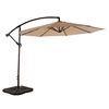 Durable Restaurant Double Patio Umbrella 3M Cantilever Parasol With Manual Open