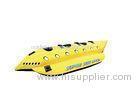 Outdoor Leisure Equipment Sport Boat Yellow Inflatable PVC Super Sub 3 Person SKI Tube