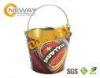 CMYK or PMS Ice Bucket Metal Tin Box with handle / Metal bucket