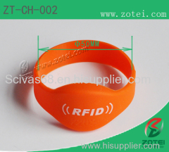 RFID oval silicone wristband Φ50mm