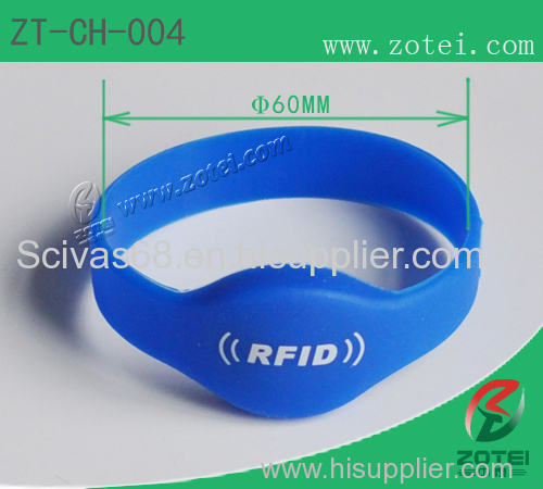 ZT-CH-004 RFID oval silicone wristband