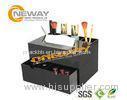 Black Acrylic Cosmetic Counter Display Laser Cutting OEM & ODM