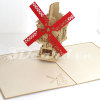 Windmill 2-3d card-handmade card-pop up card-birthday card-greeting card-laser cut-paper cutting