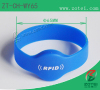 RFID round silicone wristband tag