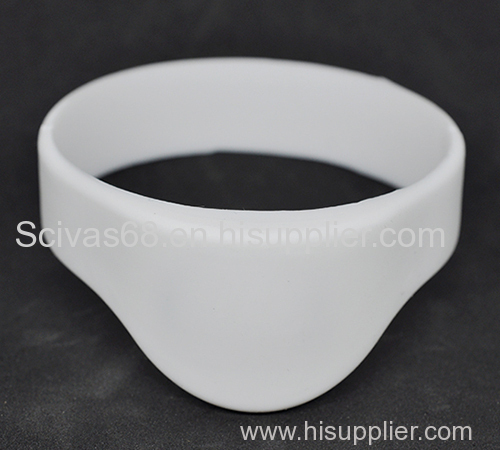 Half Round RFID Silicone Wristband