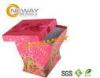 OEM / ODM Cylinder Gift Paper Candy Boxes / Pink Chocolate Gift Boxes
