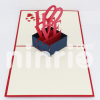 Love statue 3d pop-up card