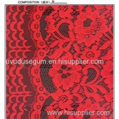 Red Guipure Lace Fabric