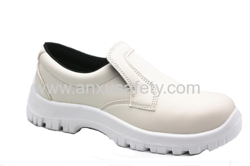 AX16028 white PU upper safety shoes