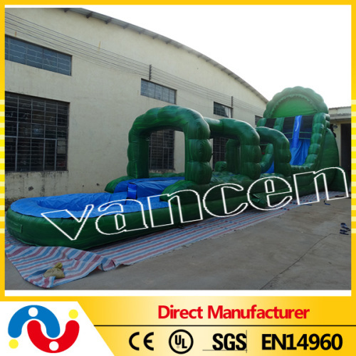 New design water slide inflatable slide with pool
