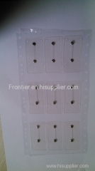 Square snap domes array with 4 legs 280 gram force