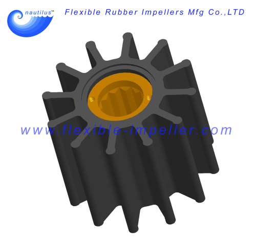 Flexible Rubber Impeller replace Nikkiso F65CBC for 400 PS Mitsu bishi S6A2 Marine Generator Neoprene