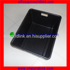 Top Quality With Lid Stackable Moving Plastic Solid Crate