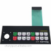 tactile membrane touch switch with small window
