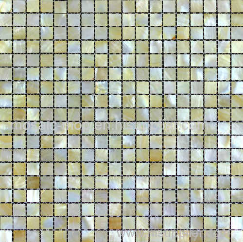 Yellow Lip Seashell Mosaic Best Art Decorative Pictures