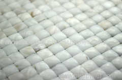 Shining Natural Convex White Shell Wall Paper Tile