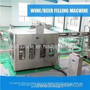 Professional Automatic 3 In 1 Beer Bottling Filling Machine