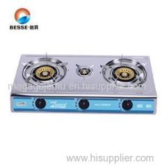 3 Burners Stainless Steel Panel Kictchen Use Portable Gas Range