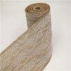 5M Hessian Burlap Ribbon Roll With Lace For DIY Crafts Christmas Decoration