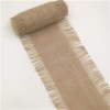 Tight Weave Colored /natural 10OZ Frayed Edge Jute Burlap Ribbons Manufacturer