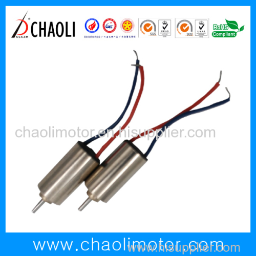 Very Tiny 4x8mm Coreless Motor ChaoLi-0408 For Small Transmission Device And Massager