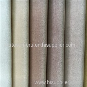 280cm Holland Velvet Curtain Fabric Polyester Upholstery Textile Plain Dyeing or Embossed or Burn Out or Brushed