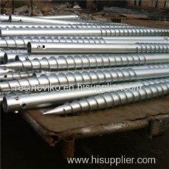 Ground Screw Mounting System Galvanized Steel Pole Anchor Racking System