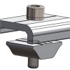 Extruded Aluminum Clamp Rail Connector For Solar Module