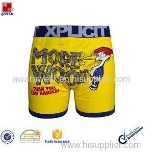 Best Quality Mens Boxers Funny Cartoon Printed Mens Underwear Boxer Shorts For Men