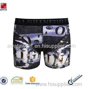 Fashional Chic Printed Boxer For Men Elastic Waistband Mens Boxer Underwear For Men