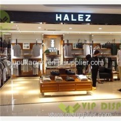 China Manufacture Customized Luxury Commercial Shop Fitting Garment Display Stand Showcase With Good Price