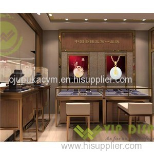 Factory Supply Luxury Shopping Mall Jewelry Kiosk Glass Jewelry Display Cabinets