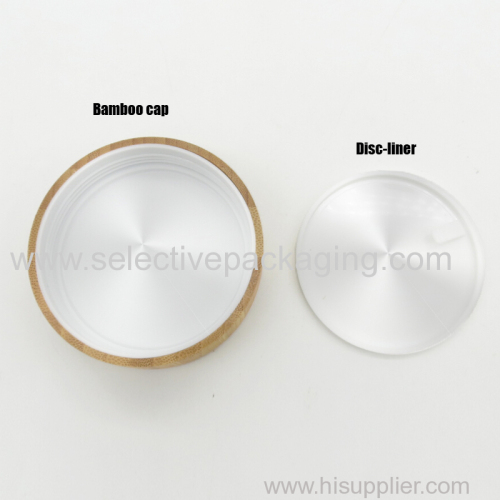 150g bamboo PP plastic cosmetic jar for cream