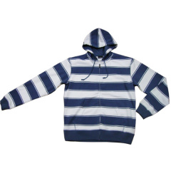 Mens Striped Hoody Top