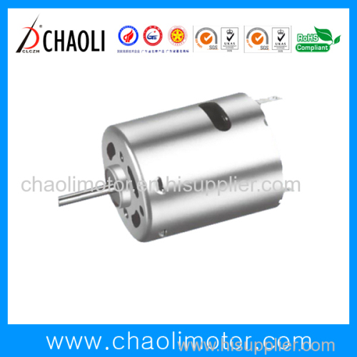 18V 5 slot DC Motor ChaoLi-RS365SH With Low Noise And Low Current For Hair Dryer