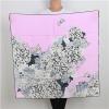 Digital Print High Quality Silk Scarf Custom Made Square Scarf