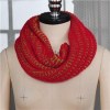 Custom Design Knitted Faux Cashmere Wool Acrylic Infinity Scarf