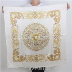 No MOQ Screen Printing Silk Square Scarf Personalize Logo Scarves