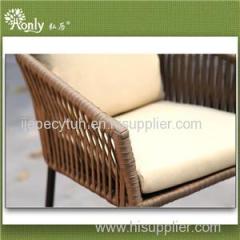 Aluminum Metal Frame Garden Cafe Arm Chairs Design