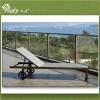 Adjustable Aluminum Plastic Wood Terrace Sun Lounger