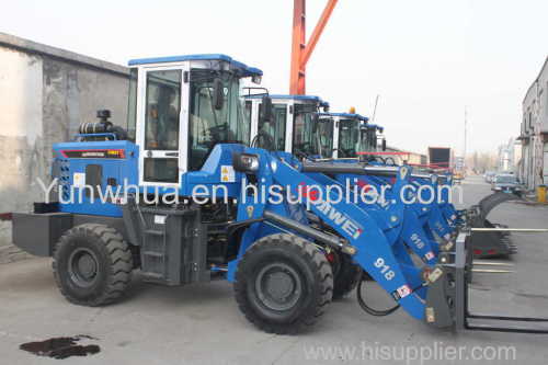 Mini front end loader with 1-1.2ton rated loading