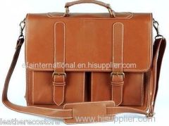 genuine cow leather briefcase leather bag