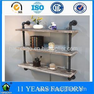 Industrial Practical Three Layers Long Wall Mounted Bookshelves