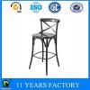 Modern Luxury Metal Powder Coating Cross Back Dining Chair For Bar Shop